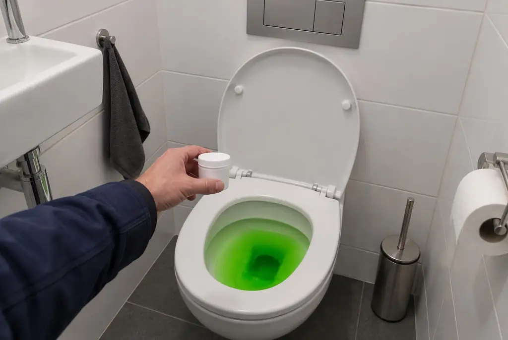 Lekdetectie Epe – kleurstoftest bij een lekkend toilet