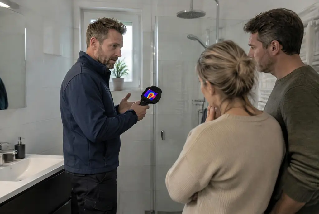 Lekdetectie Epe – specialist legt bevindingen uit aan bewoner